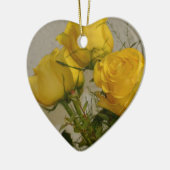 Gelbe Rosen Keramikornament (Links)