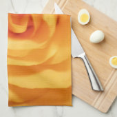 Gelbe Rosen-Knospen-Rosen-Blumen-BlumenFoto Geschirrtuch (Viertel Falte)