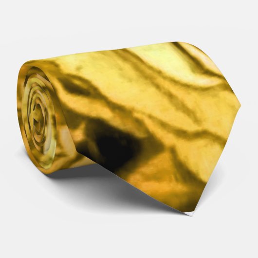 Gelbe Rosen Krawatte (Gerollt)