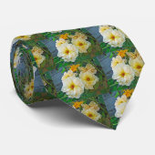 Gelbe Rosen Krawatte (Gerollt)