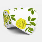 Gelbe Rosen-Krawatte Krawatte (Gerollt)