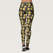 Gelbe Rosen Leggings (Rückseite)