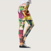 Gelbe Rosen-Leggings Milliamperestunde Jongg Leggings (Rechts)