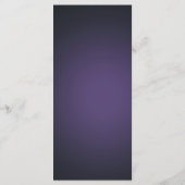 Gelbe Rosen Lila Violetten Menükarte (Rückseite)