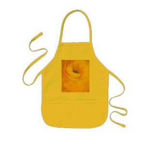 Gelbe Rosen-Mädchen-Schürze Kinderschürze