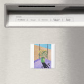Gelbe Rosen Magnet (In Situ (Geschirrspüler))