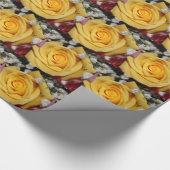 Gelbe Rosen mit Babys Atemschutzpapier Geschenkpapier (Ecke)