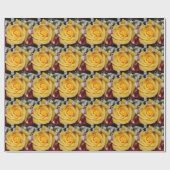 Gelbe Rosen mit Babys Atemschutzpapier Geschenkpapier (Flach)
