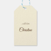 Gelbe Rosen, mit Liebe Geschenkanhänger (Rückseite)