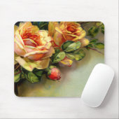 Gelbe Rosen Mousepad (Mit Mouse)