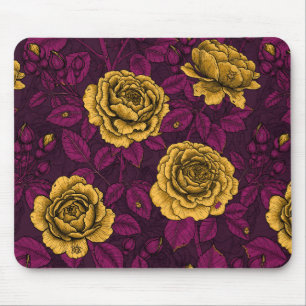 Gelbe Rosen Mousepad