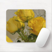 Gelbe Rosen Mousepad (Mit Mouse)