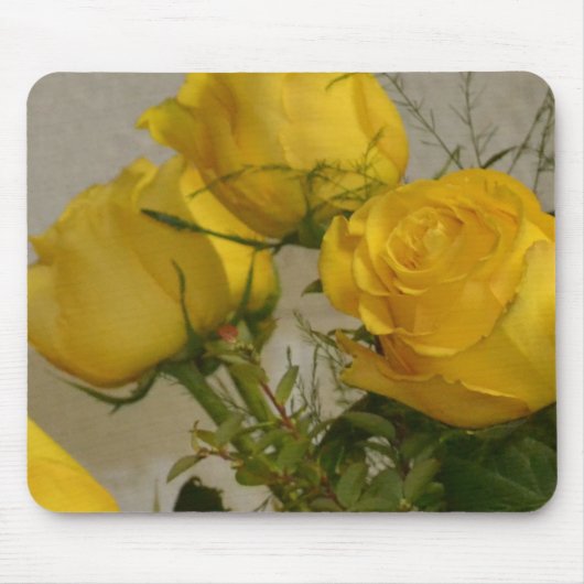 Gelbe Rosen Mousepad (Vorne)