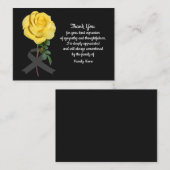 Gelbe Rosen nach Beerdigung danke Ihnen Karten (Vorne/Hinten)