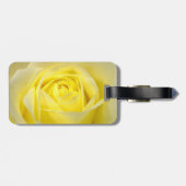 Gelbe Rosen-Nahaufnahme Gepäckanhänger (Rückseite horizontal)