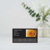 Gelbe Rosen-nahes hohes Visitenkarte (Stehend Vorderseite)