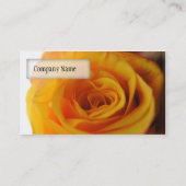 Gelbe Rosen-nahes hohes Visitenkarte (Rückseite)