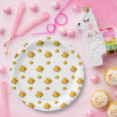 Gelbe Rosen Pappteller (Party)