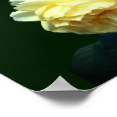 Gelbe Rosen Personalisierte Hochzeitsgeschenke Poster (Ecke)