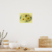 Gelbe Rosen Poster (Küche)