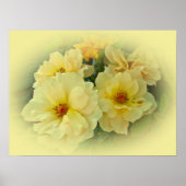 Gelbe Rosen Poster (Vorne)