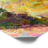 Gelbe Rosen Poster (Ecke)