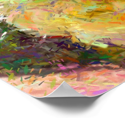 Gelbe Rosen Poster (Ecke)