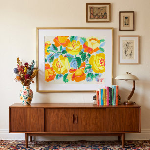 Gelbe Rosen Raoul Dufy Poster