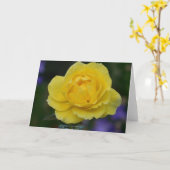 Gelbe Rosen-Raum-Gruß-Karte Karte (Gelbe Blume)