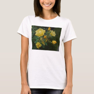 gelbe Rosen rustikale Blumenboho T-Shirt