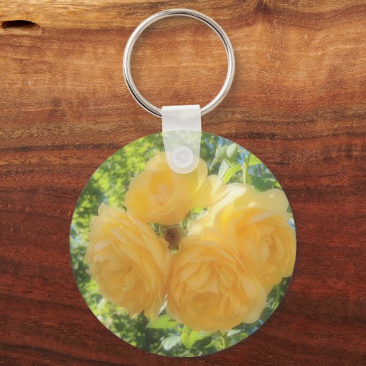 Gelbe Rosen Schlüsselanhänger (Vorderseite)