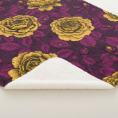 Gelbe Rosen Sherpadecke (3/4)