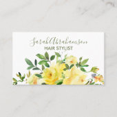 Gelbe Rosen Sonnenschein Schöne Visitenkarten Visitenkarte (Vorderseite)