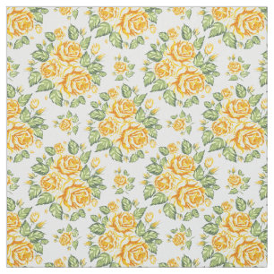 Gelbe Rosen Stoff