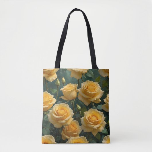 Gelbe Rosen Tasche (Vorderseite)