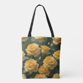 Gelbe Rosen Tasche (Rückseite)
