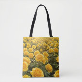 Gelbe Rosen-Tasche Tasche (Vorderseite)