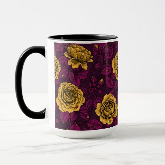 Gelbe Rosen Tasse (Links)