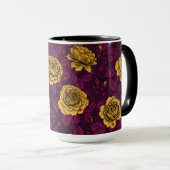 Gelbe Rosen Tasse (VorderseiteRechts)