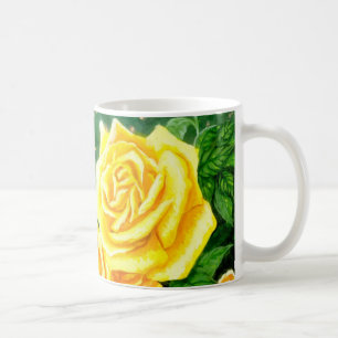 Gelbe Rosen Tasse