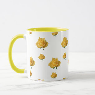 Gelbe Rosen Tasse