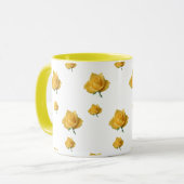 Gelbe Rosen Tasse (Vorderseite Links)