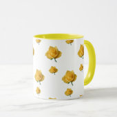 Gelbe Rosen Tasse (VorderseiteRechts)