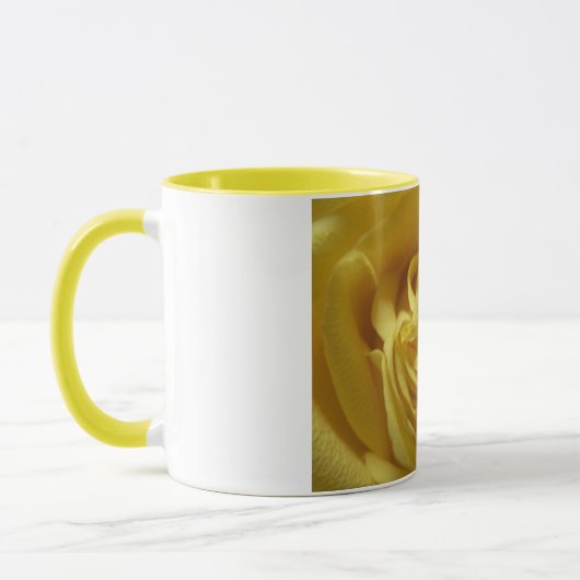 Gelbe Rosen-Tasse Tasse (Links)