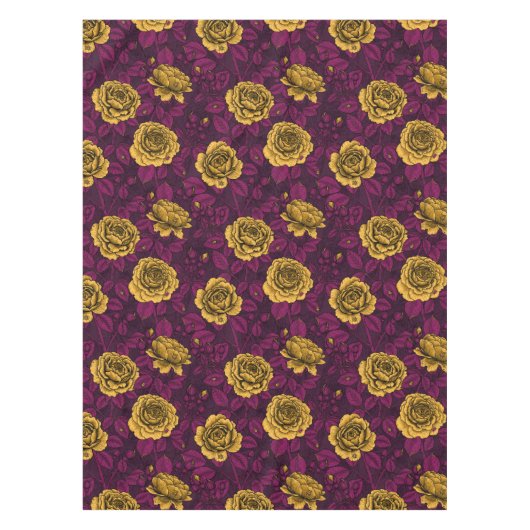 Gelbe Rosen Tischdecke (Vorderseite)