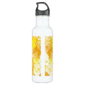 Gelbe Rosen Trinkflasche (Rückseite)