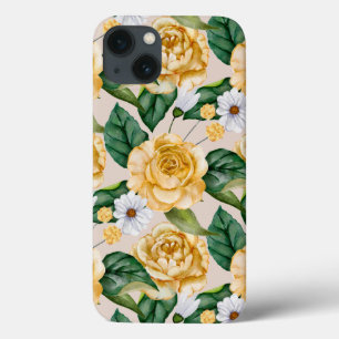 Gelbe Rosen und Dämme in Aquarellfarben Case-Mate iPhone Hülle