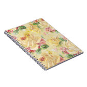 Gelbe Rosen und rosa Säcke Notizblock (Rechte Seite)