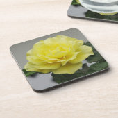 Gelbe Rosen-Untersetzer Untersetzer (Linke Seite)