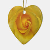 Gelbe Rosen-Verzierungs-romantische Keramikornament (Links)